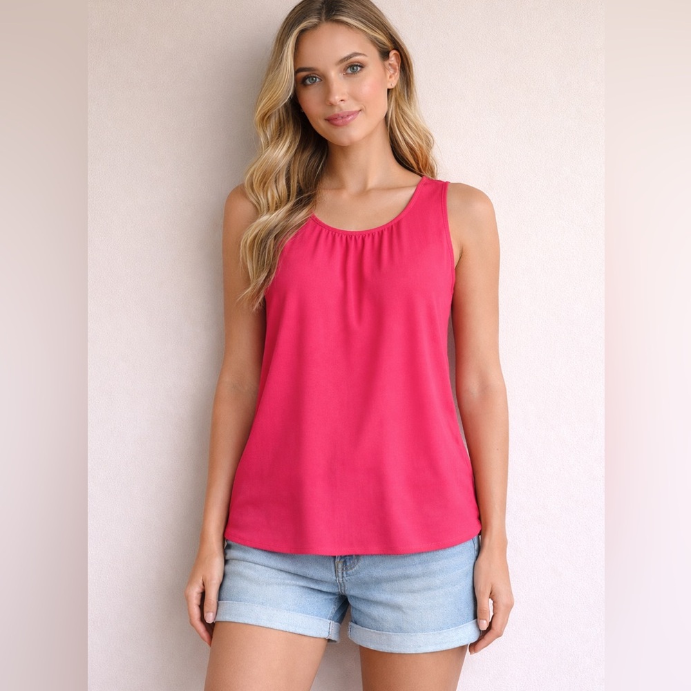 Apt. 9 Hot Pink Sleeveless Tank Top